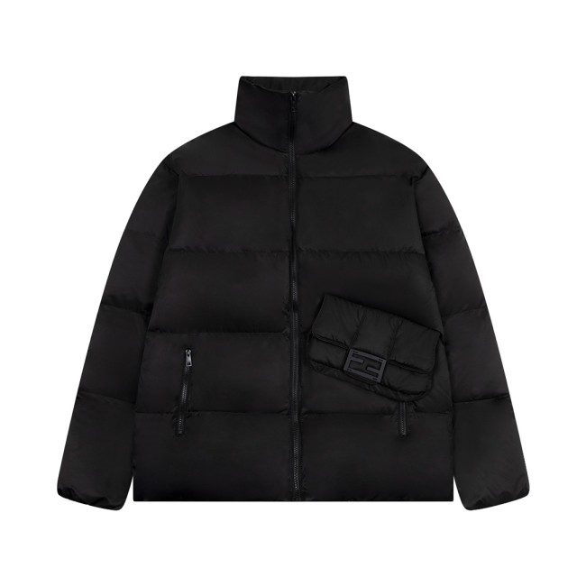 Fendi Design Mens Womens Winter Windprood Down Jackets Keep Warm 90% White Duck Down Whatapp