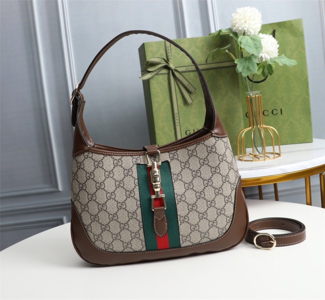 Gucci Womens Bags Handbags Shoulder Messenger Bags Luxury Brand GG Jackie 1961 small shoulder bag 636706 HUHHG 8565 with Original Box Whatapp