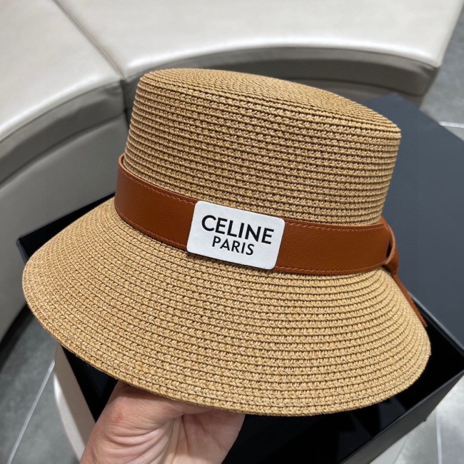 Celine Womens Hats Luxury Brand Design Celine Straw Bucket Hat with Original Box Whatapp