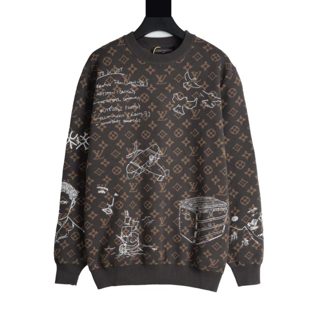 Louis Vuitton Women Mens Sweaters Knitwears Luxury Brand Mens Knitwear Top Quality Whatapp