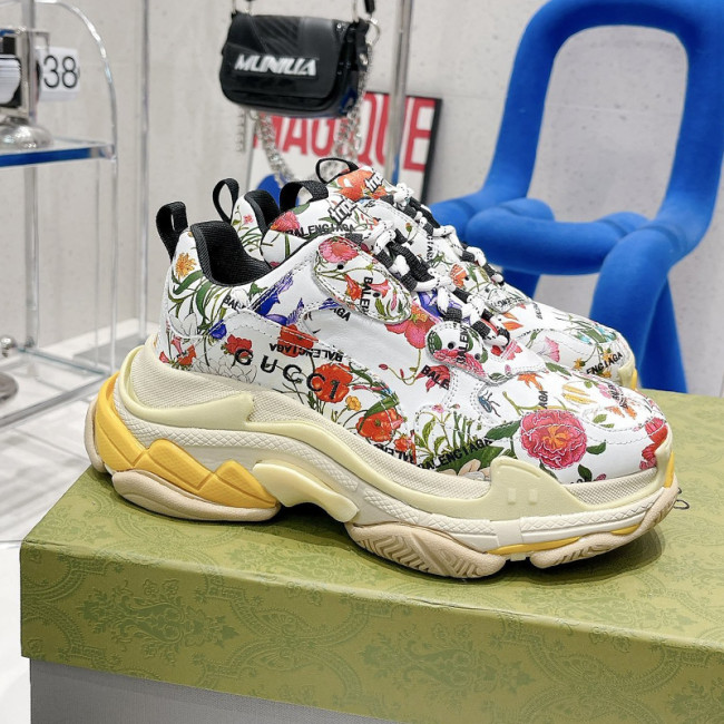 Gucci x Balenciage Womens Shoes Sneakers Luxury Brand Triple S Sneaker Whatapp