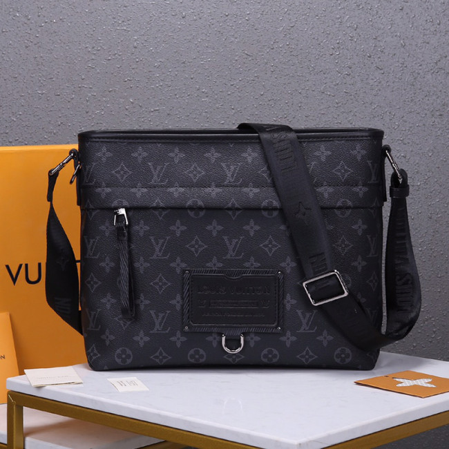 Louis Vuitton Mens Shoulder Bags Luxury Brand Fashion Type BESACE ZIPPÉE Savane Black Monogram Eclipse coated canvas with Original Box Whatapp