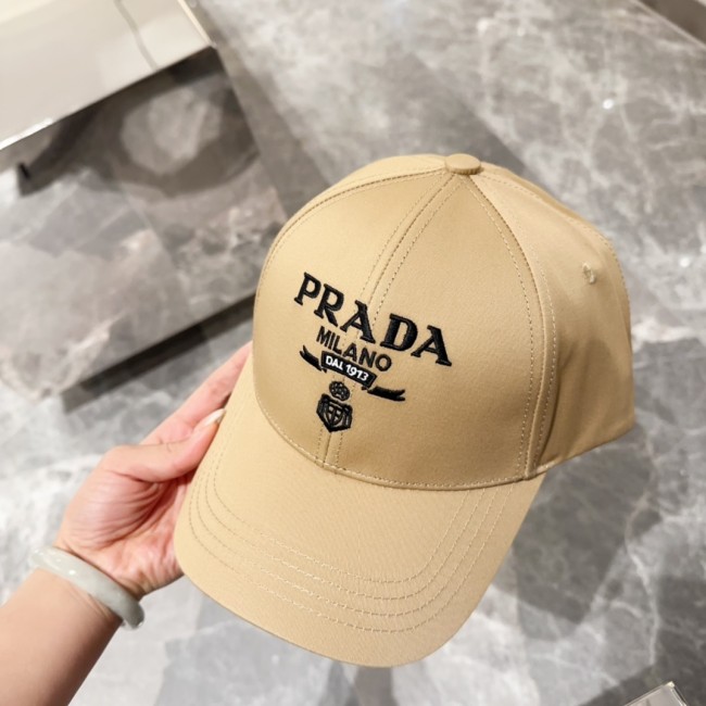 Prada Men Womens Hats Luxury Brand Design Prada Baseball Hat with Original Box