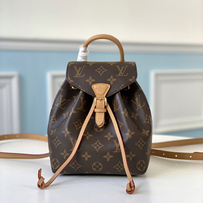 Louis Vuitton Womens Bags Backpacks Luxury Brand MONTSOURIS BB with Original Box Monogram coated canvas M45502 Whatapp