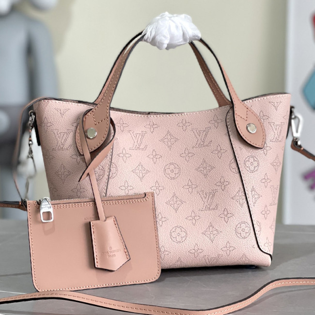 Louis Vuitton Womens Shoulder Bags Handbags Luxury Brand Fashion HINA PM Magnolia Pink Mahina perforated calf leather M54353 Whatapp