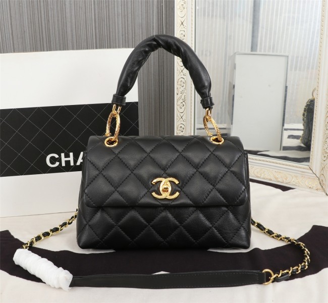 Chanel Womens Bags Shoulder Bag Small Flap Bag with Top Handle Whatapp