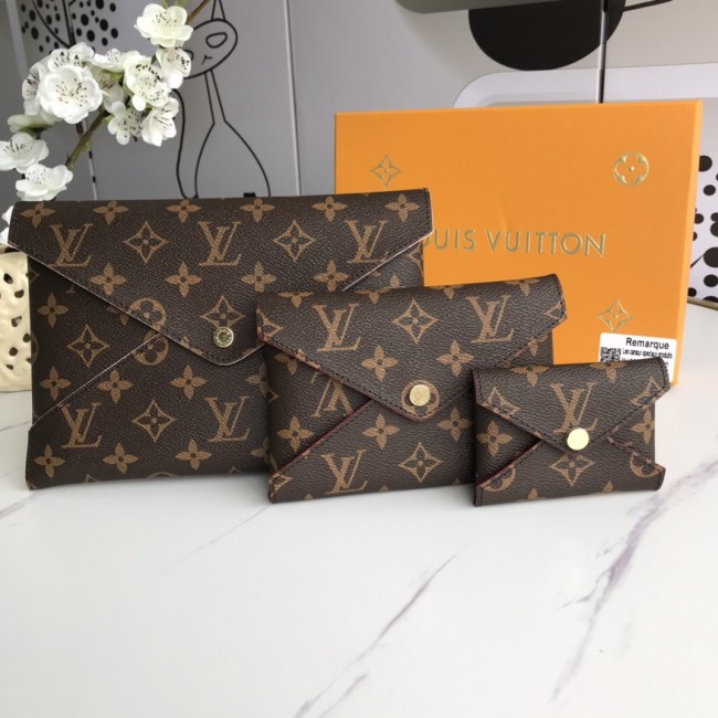 Louis Vuitton Mens Womens Bags Clutch Wallets Luxury Brand Fashion Type KIRIGAMI POCHETTE M62034 Monogram coated canvas with Original Box Whatapp