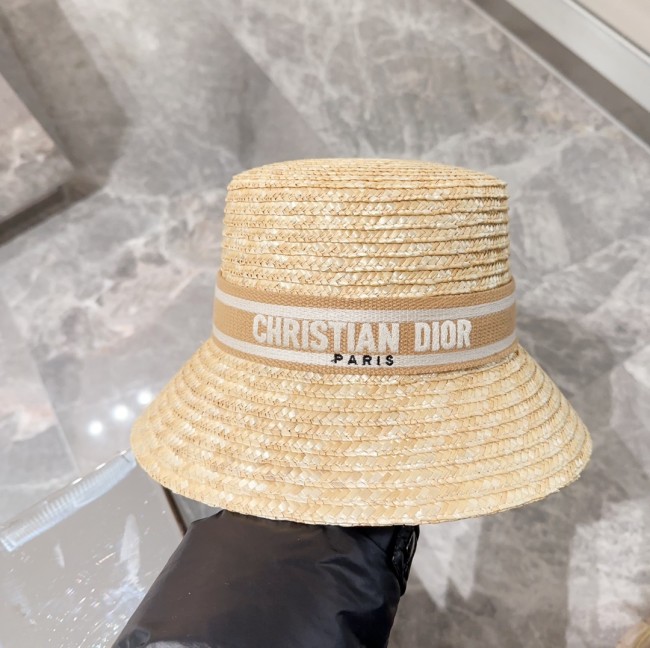 Dior Womens Straw Hat Luxury Brand Design Dior Cap Bucket Hat with Original Box